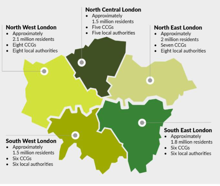 North East London Map Regional Faculty For Advancing Practice - London - Advanced Practice