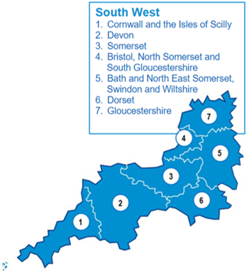 South West region graphic 2