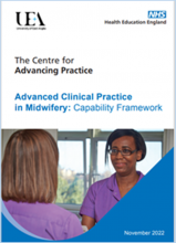 Advanced Practice in Midwifery Capability Framework 