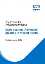 Mental health resources - Myth-busting: Advanced practice in mental health