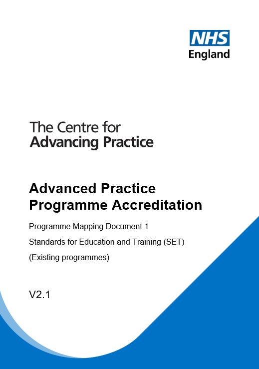 Programme Accreditation Resources: Advanced Practice Programme Accreditation