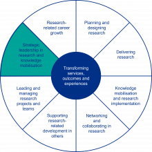 Multi-professional Practice-based Research Capabilities Framework Domain 8. Strategic leadership in research and knowledge mobilisation
