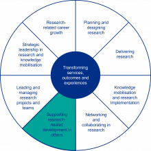 Multi-professional Practice-based Research Capabilities Framework Domain 6. Supporting research-related development in others 