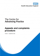 The Centre for Advancing Practice - Appeals and complaints procedure