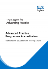 Programme Accreditation Resources Advanced Practice