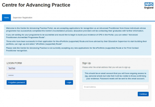 Centre for Advancing Practice Portal