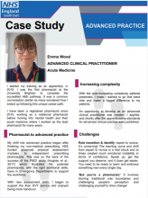 Case studies: Emma Wood - Acute Medicine (Pharmacist)